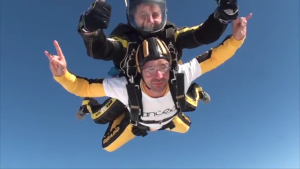Harrison Ford Skydiving for danceaid