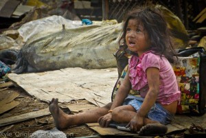 One of many orphans on the streets in Manila
