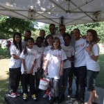 Individuals helping to raise money for danceaid