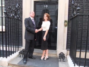 Our Danceaid CEO attending a meeting at 10 Downing St