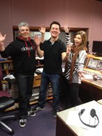And Laura did several radio interviews too - seen here with 'Comedy Dave' Vitty