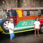 Rogelio's Children with his bus