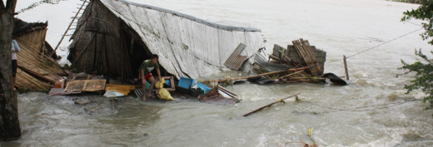 Typhoon Haiyan brings severe flooding